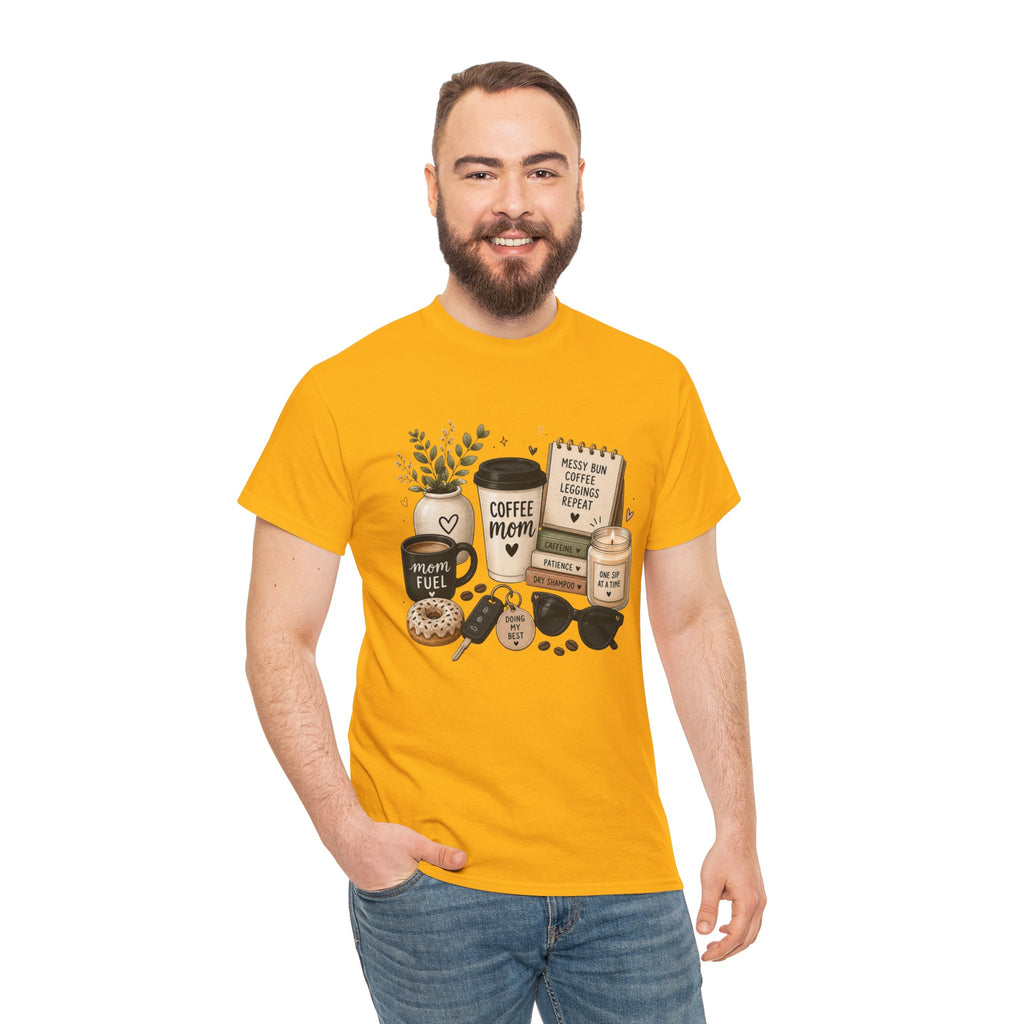 Coffee Mom Tee — Cute Coffee & Cookies Graphic T-Shirt
