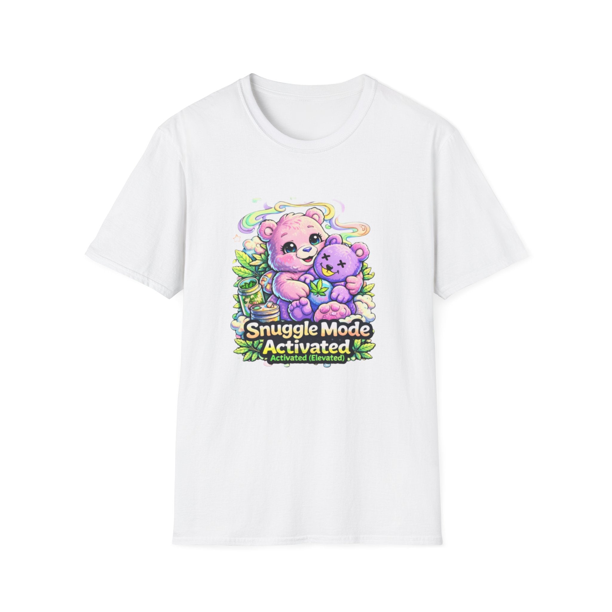 Snuggle Mode Activated T-Shirt — Cute Bear Cuddle Graphic Tee