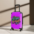 Stoned and Boujee Carry-On Suitcase – Colorful Cannabis Travel Luggage