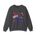 Crewneck Sweatshirt - "Red, White & Cute to Boot" Patriotic Women’s Graphic