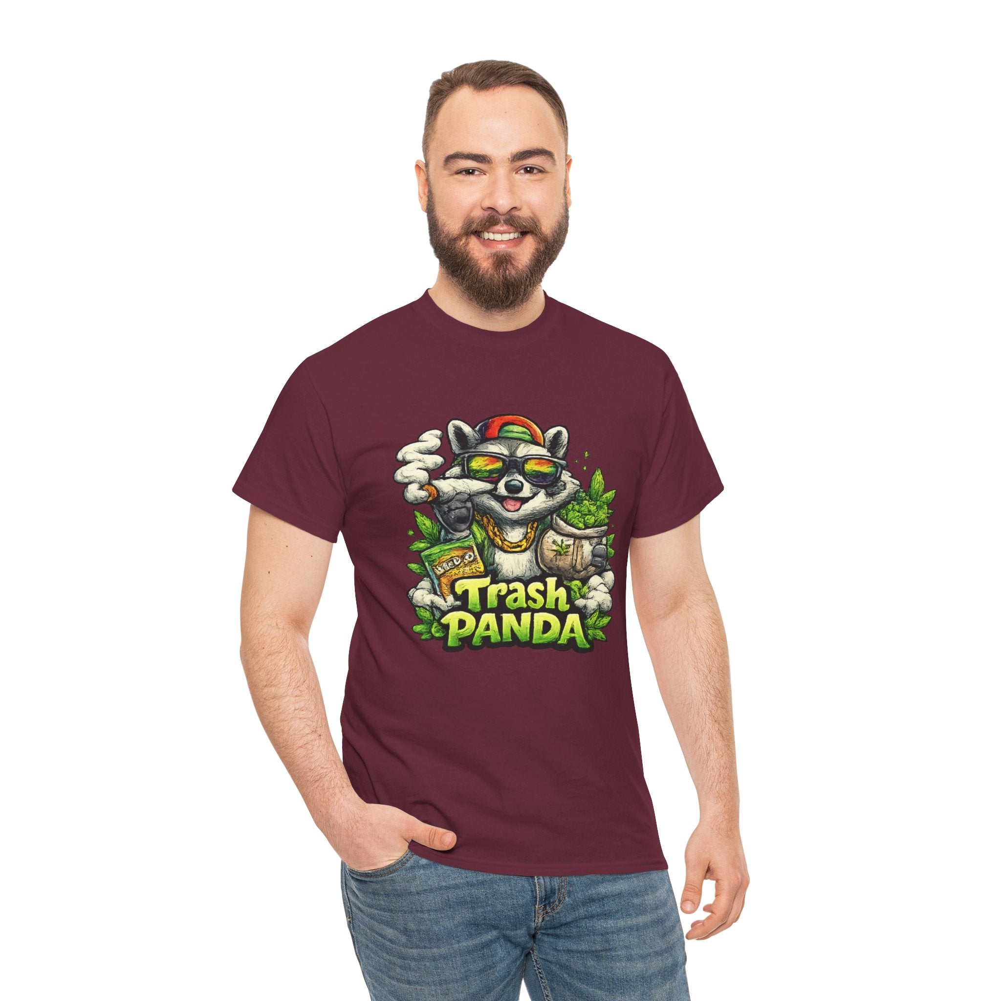 Trash Panda Graphic Tee — Funny Raccoon Streetwear Shirt