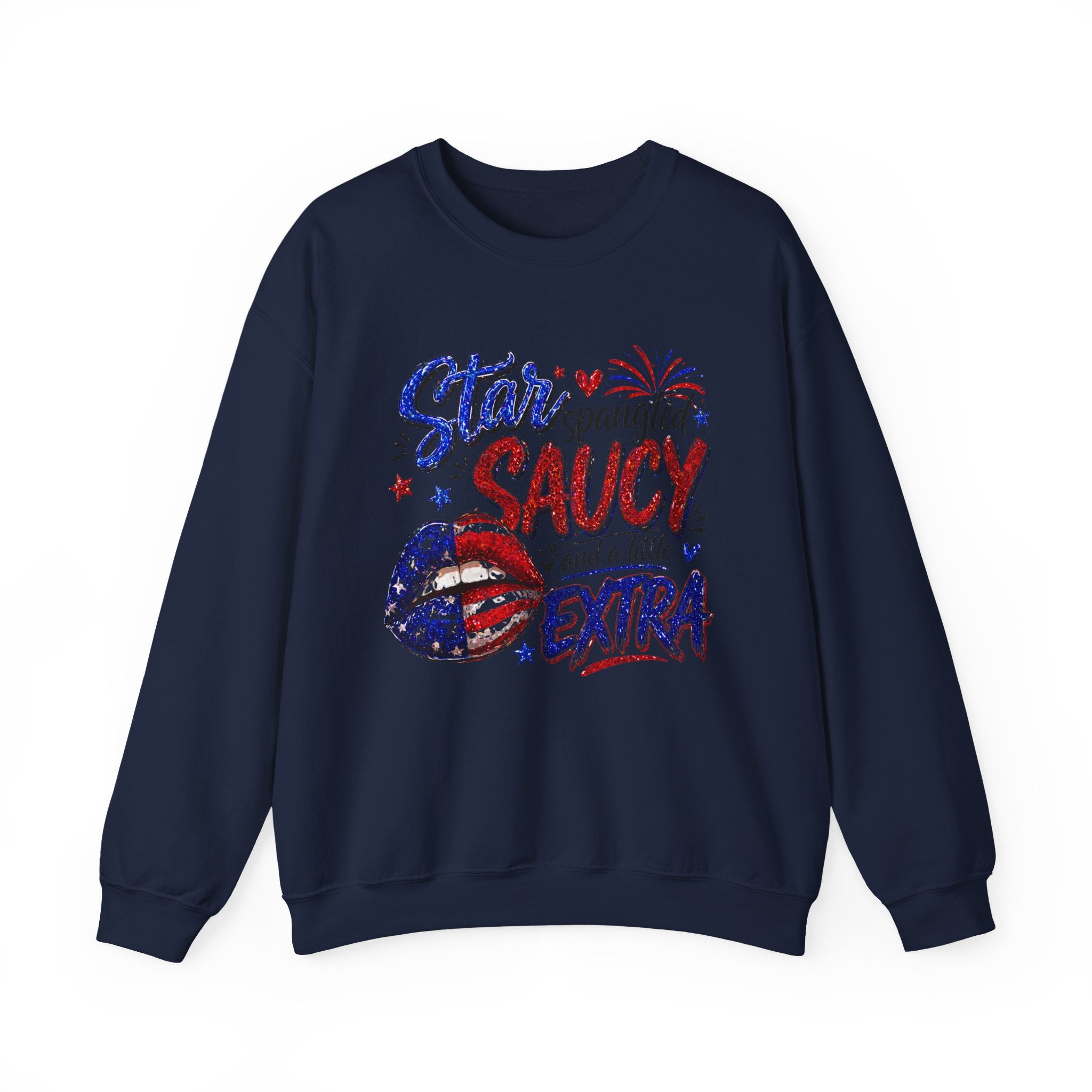 Patriotic 'Star Spangled Saucy & a Little Extra' Sweatshirt