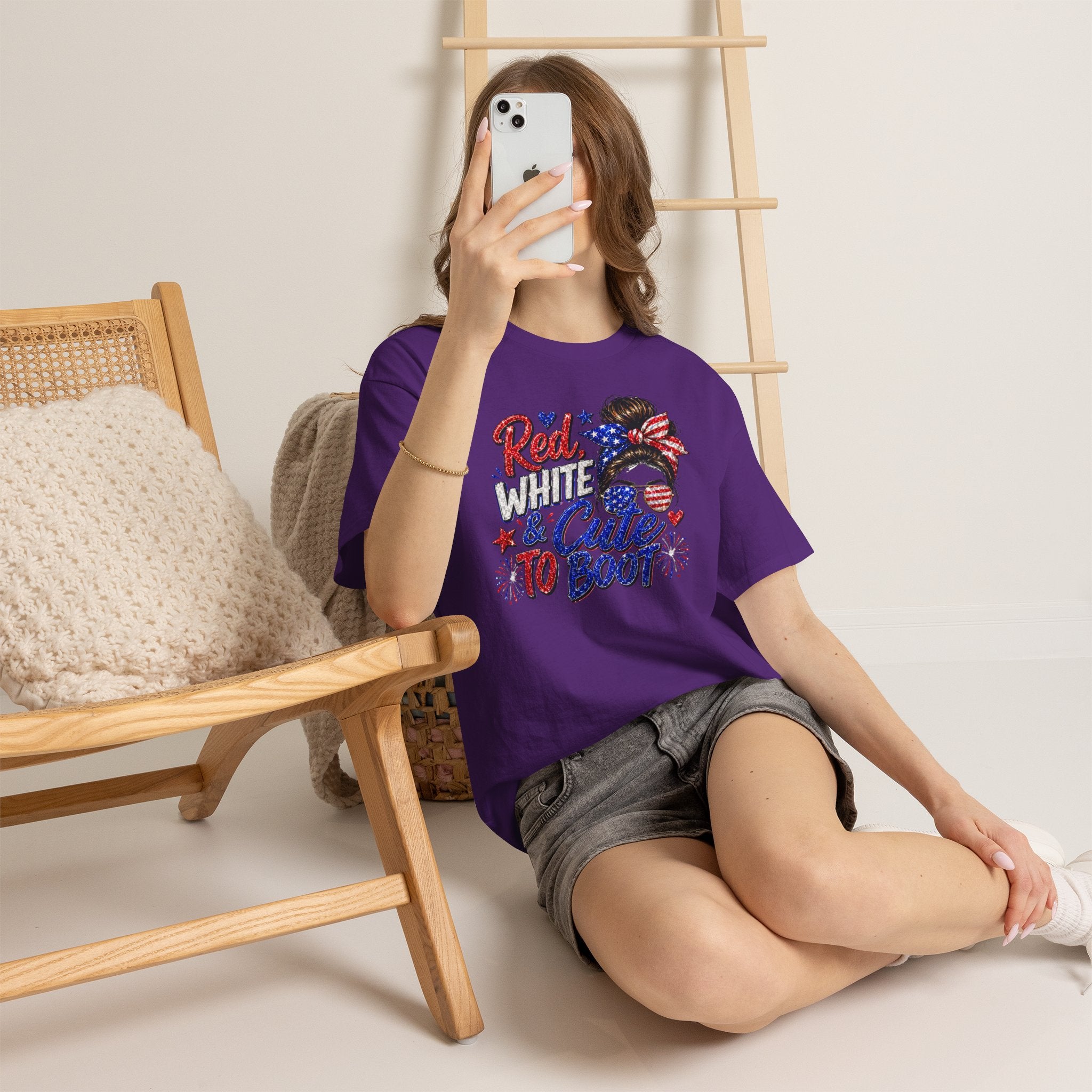 Patriotic 'Red White & Cute To Boot' Tee