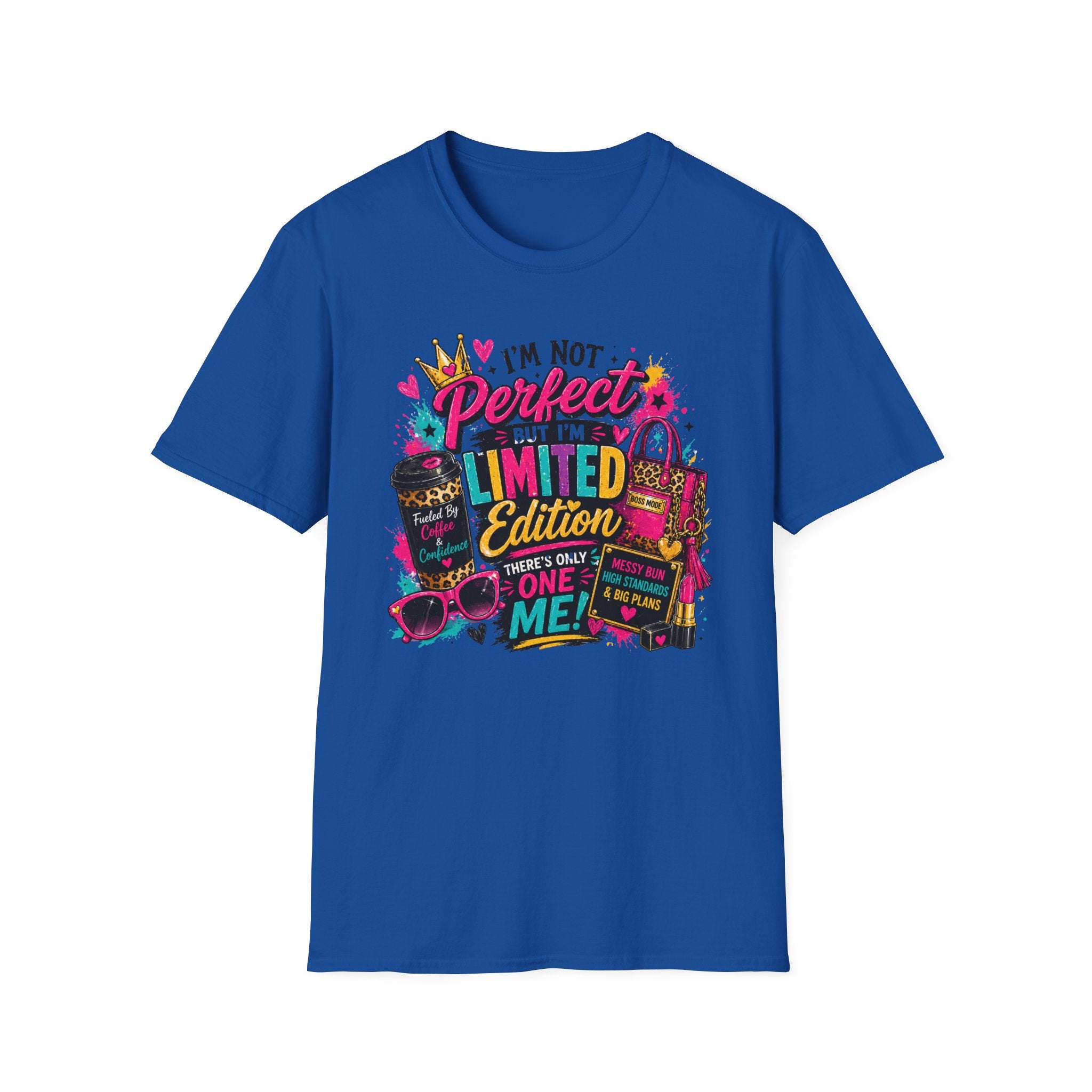 Limited Edition Graphic T-Shirt — "I'm Not Perfect But I'm Limited Edition" Bright Retro Design
