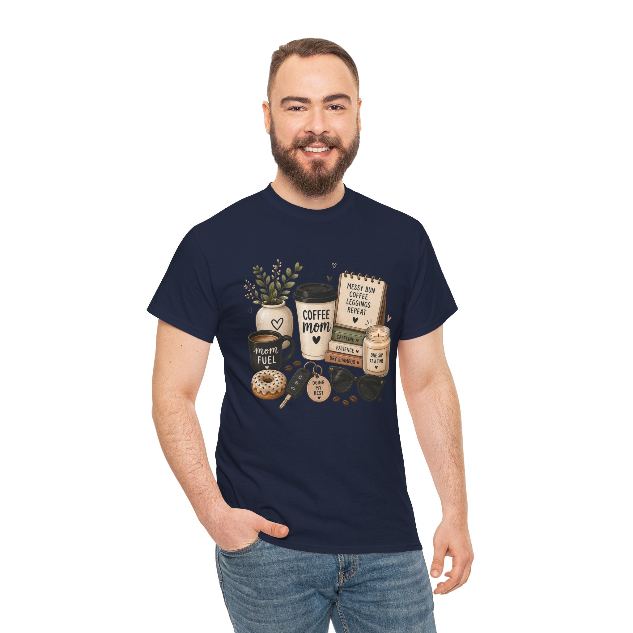 Coffee Mom Tee — Cute Coffee & Cookies Graphic T-Shirt