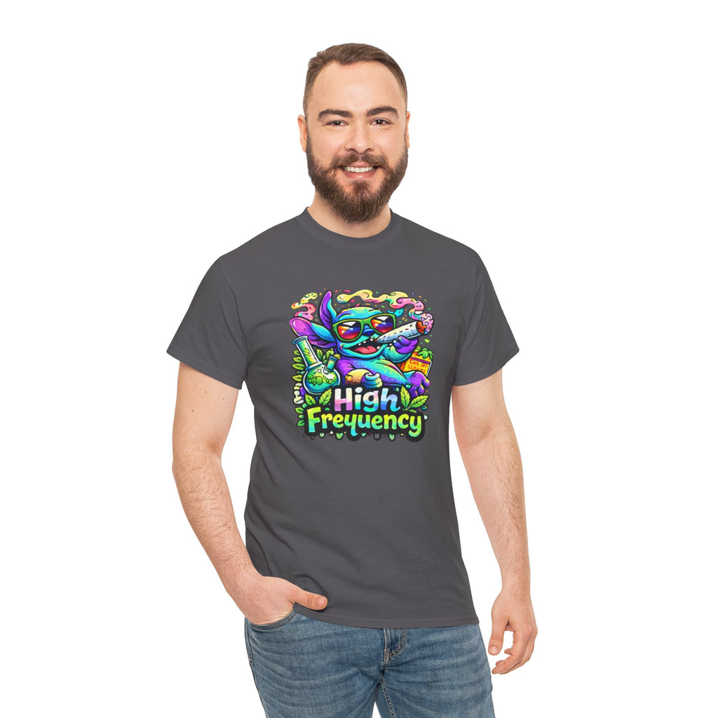 Psychedelic Cat 'High Frequency' Graphic Tee