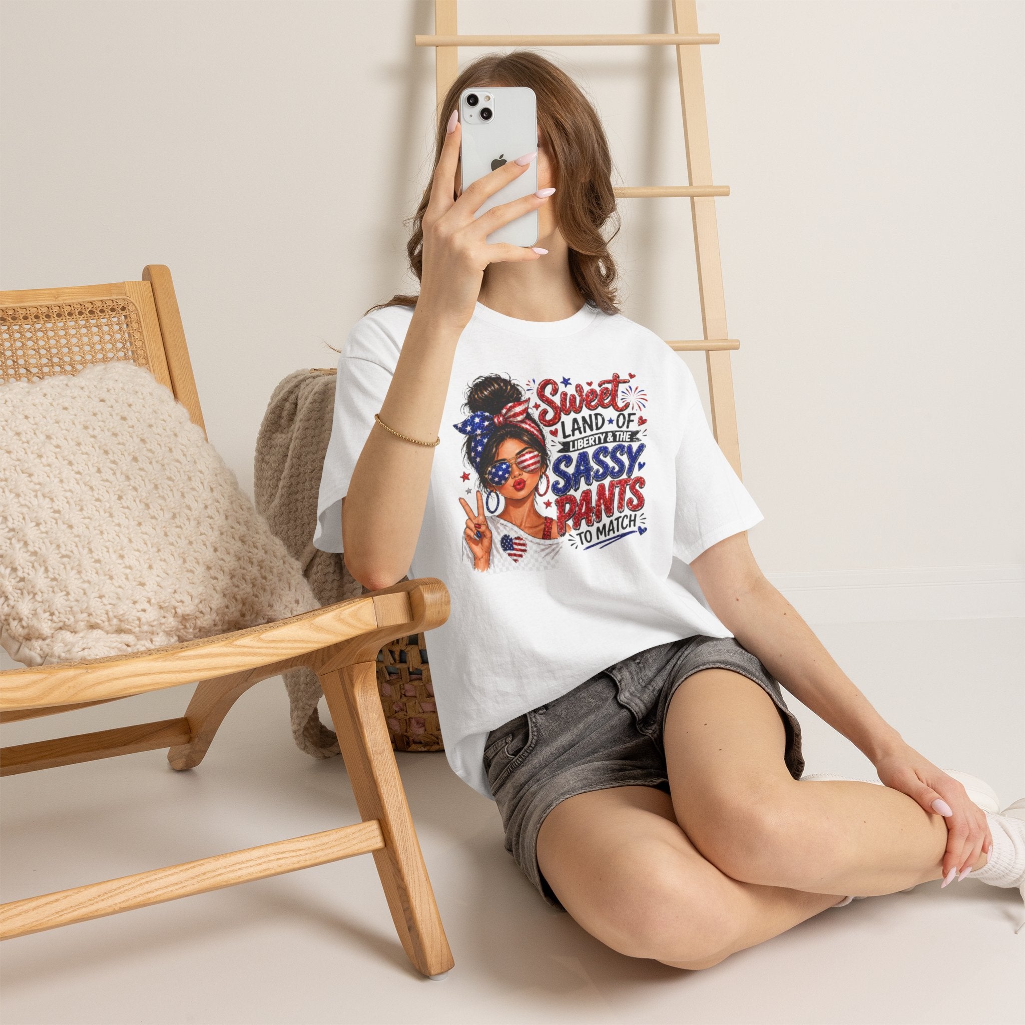 Patriotic 'Sweet Land of Liberty' Sassy Pants Tee