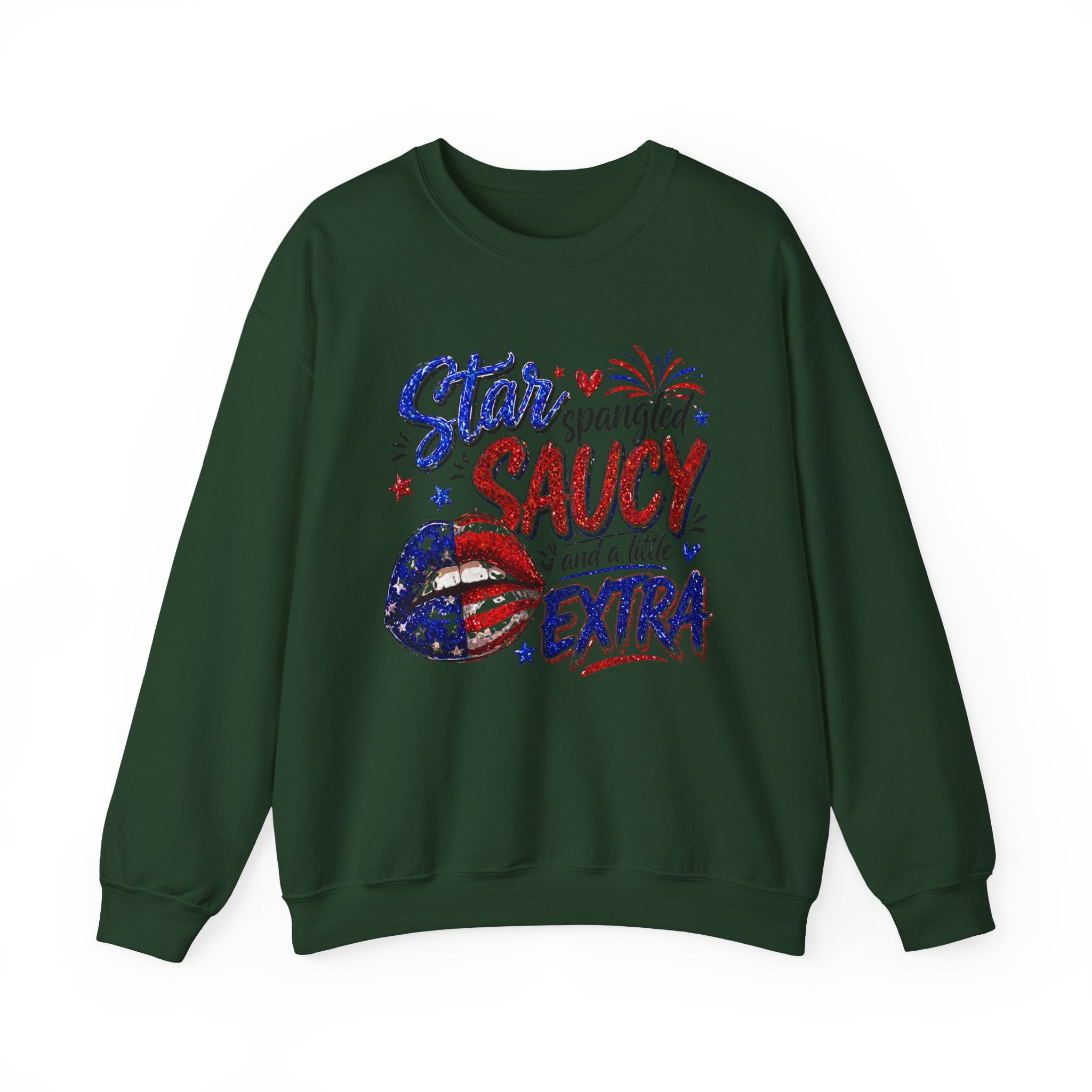 Patriotic 'Star Spangled Saucy & a Little Extra' Sweatshirt