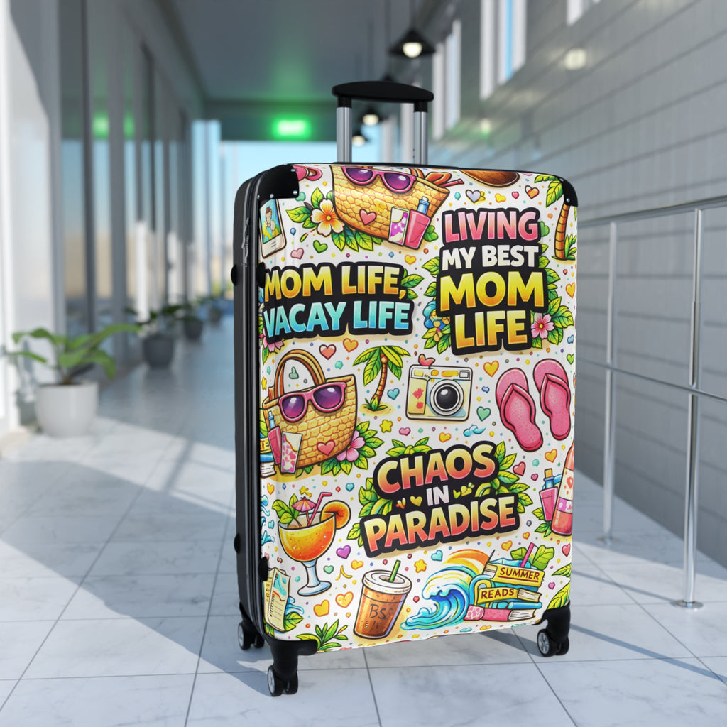 Suitcase – "Living My Best Mom Life: Chaos in Paradise" Carry-On