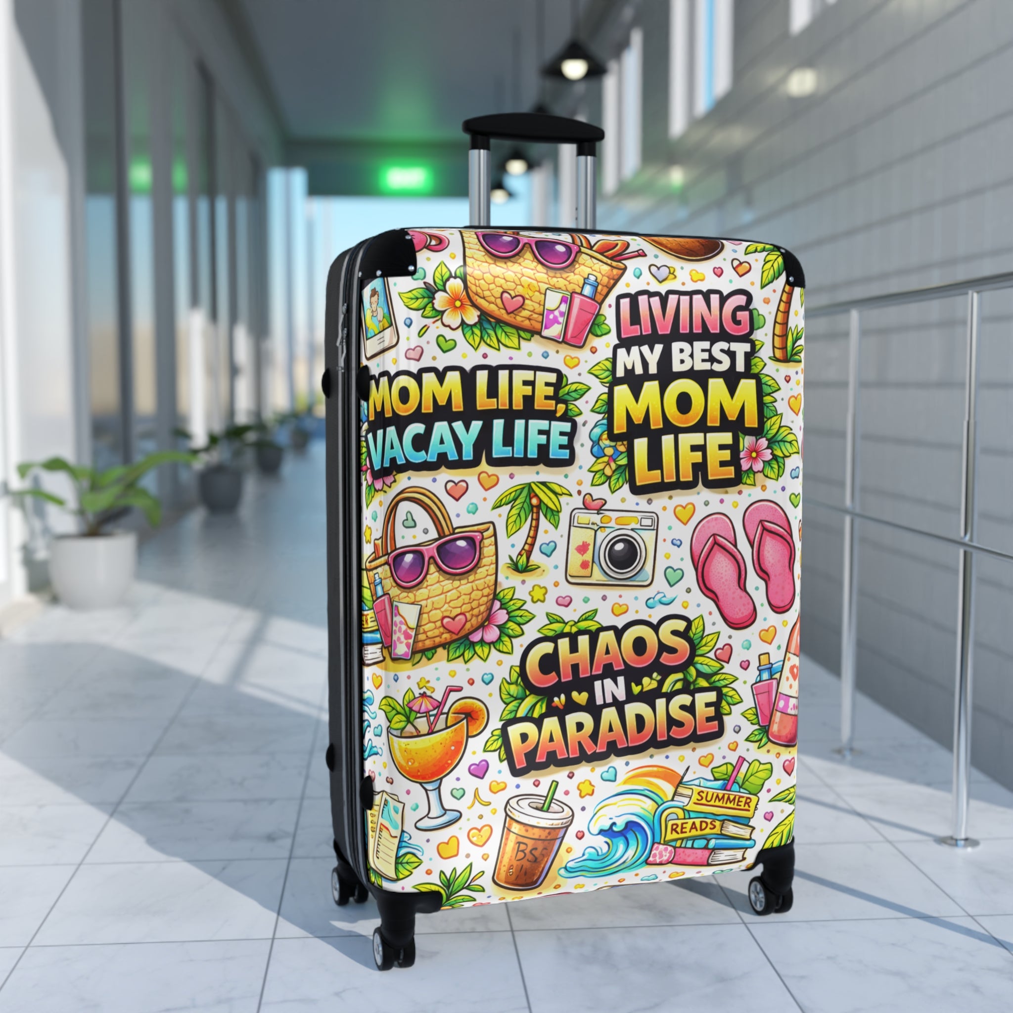 Suitcase – "Living My Best Mom Life: Chaos in Paradise" Carry-On
