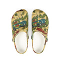 Retro Surf Van Clog Shoes — Vintage Beach Graphic EVA Foam Clogs