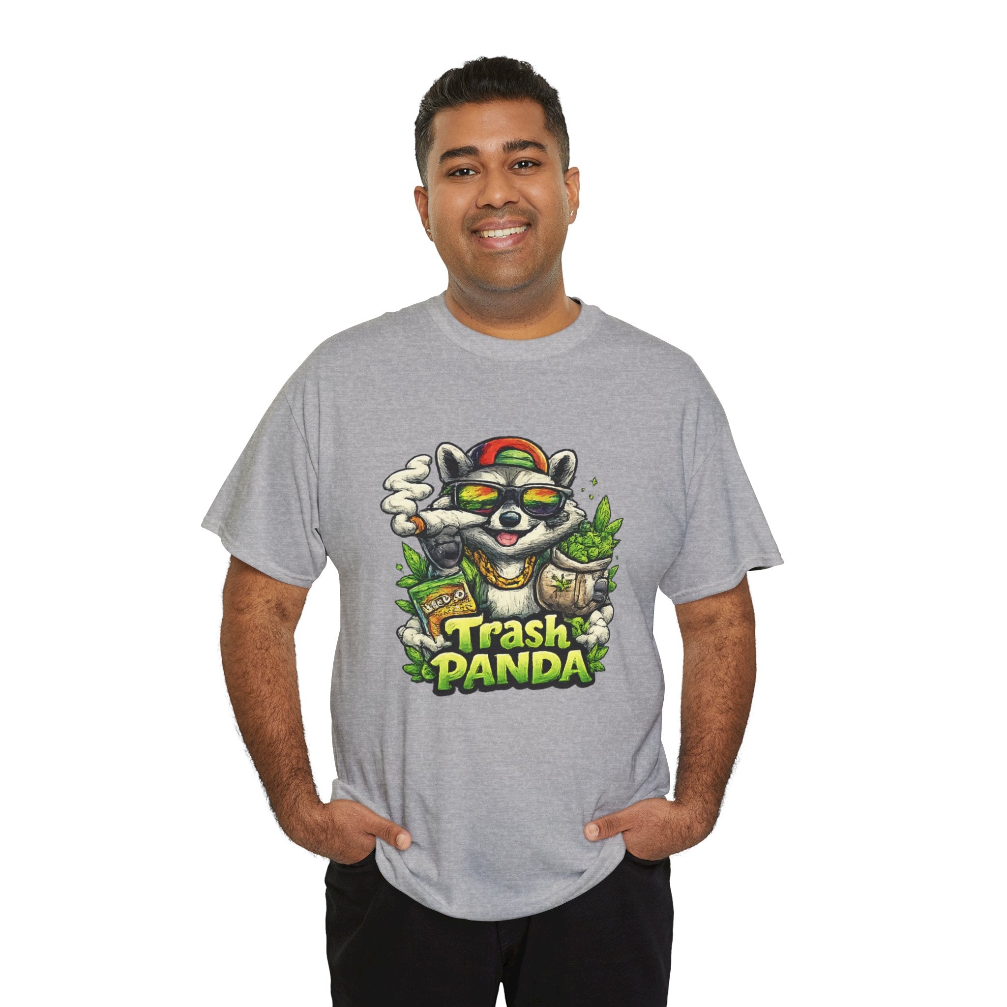 Trash Panda Graphic Tee — Funny Raccoon Streetwear Shirt