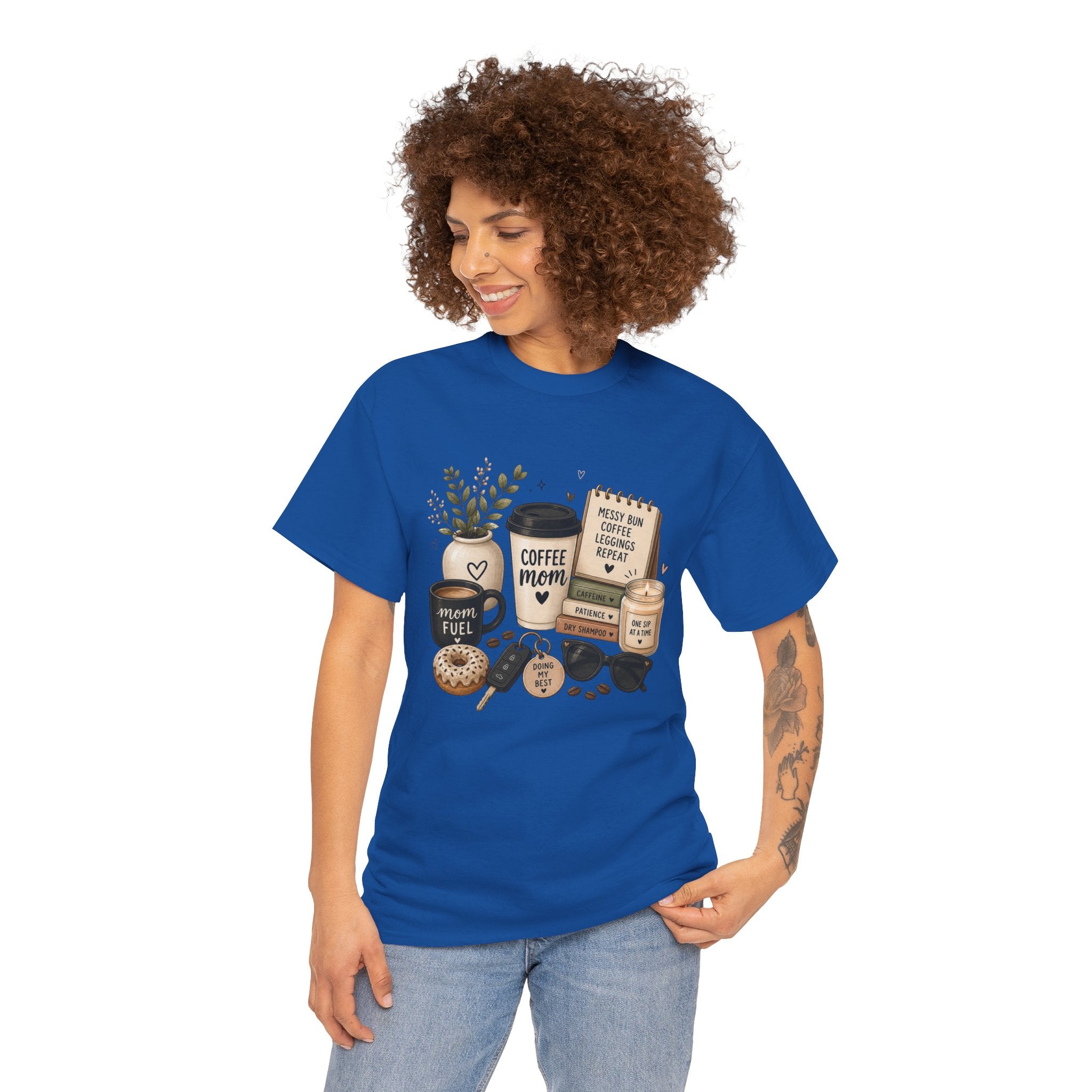 Coffee Mom Tee — Cute Coffee & Cookies Graphic T-Shirt