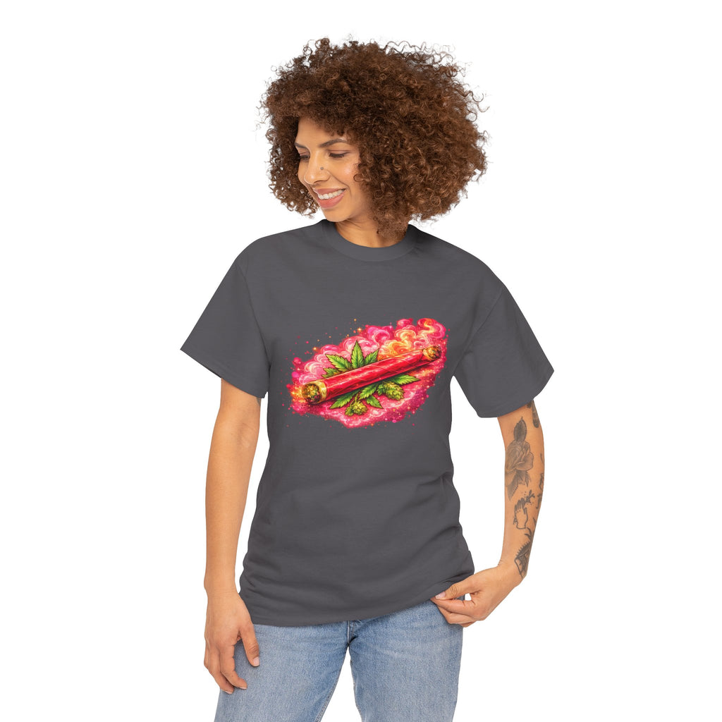 Spicy Cigar Verde Tee — Retro Chili & Cigar Graphic T-Shirt
