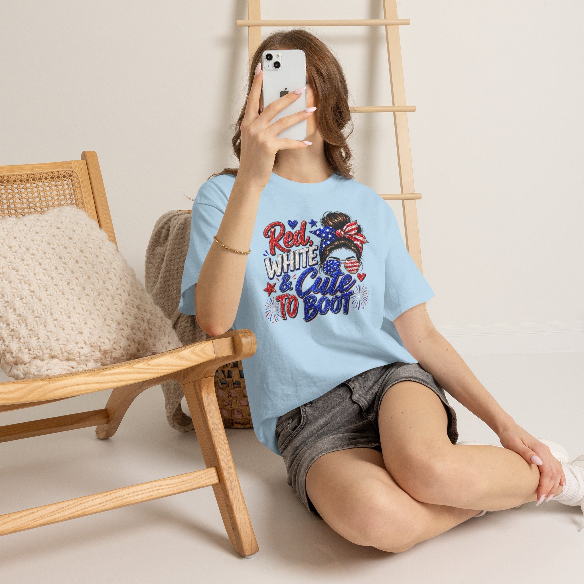 Patriotic 'Red White & Cute To Boot' Tee
