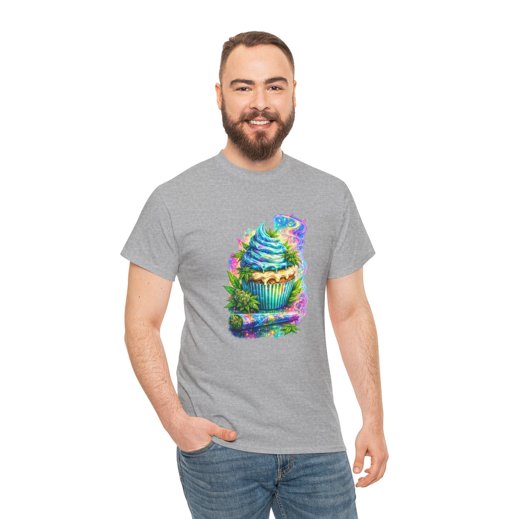 Cupcake Fantasy T-Shirt — Rainbow Psychedelic Dessert Tee