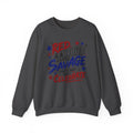 Crewneck Sweatshirt — "Red & White & A Little Savage" Patriotic 4th of July Pullover
