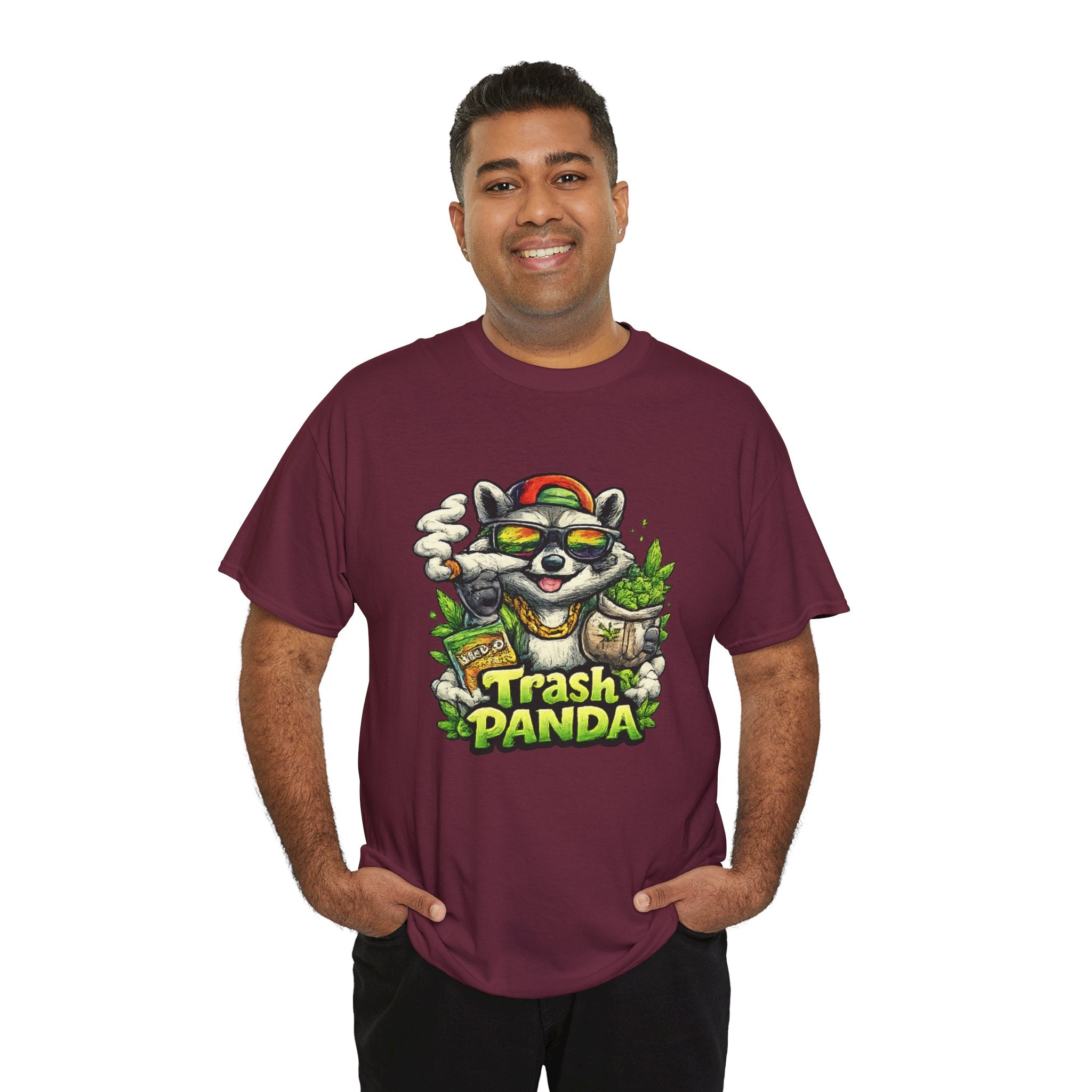 Trash Panda Graphic Tee — Funny Raccoon Streetwear Shirt
