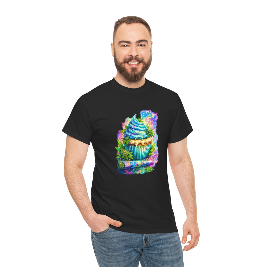 Cupcake Fantasy T-Shirt — Rainbow Psychedelic Dessert Tee