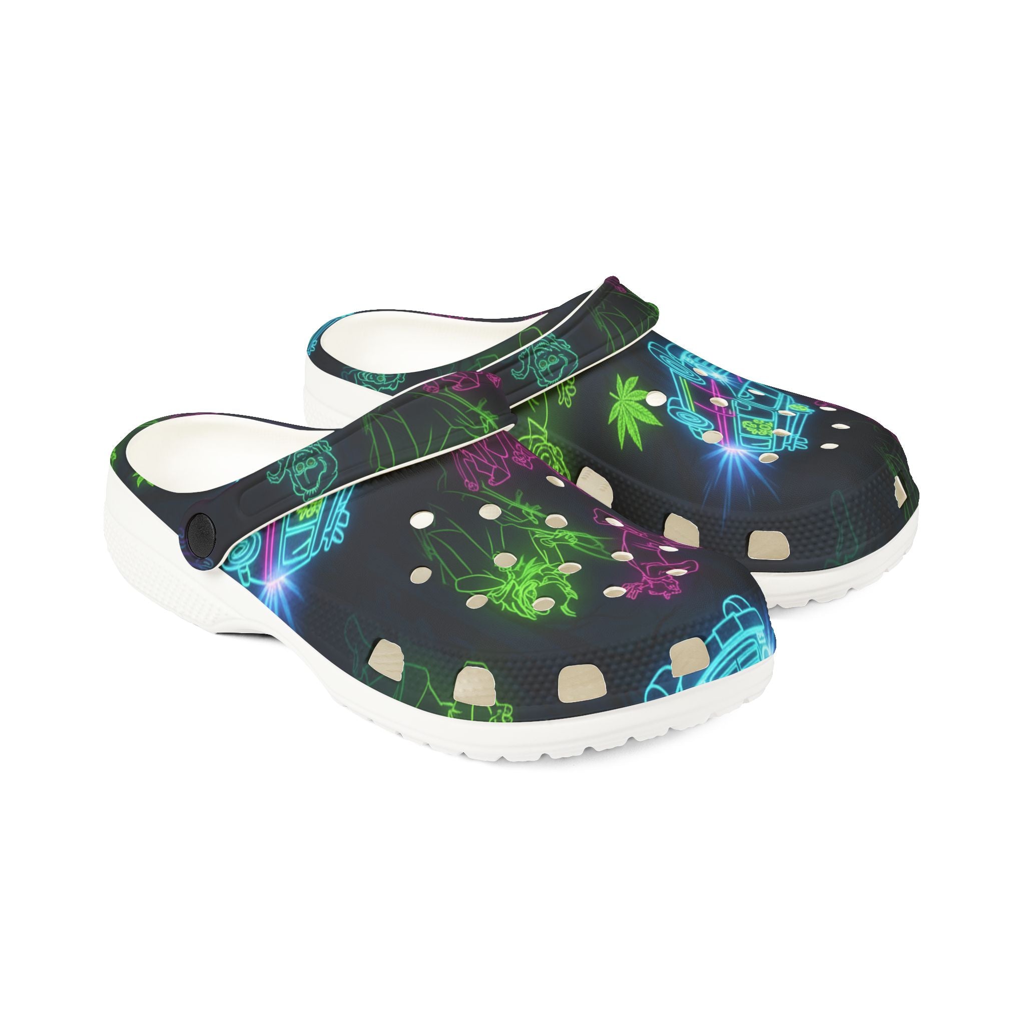 Neon Beach Party Clogs — EVA Foam Garden Shoes