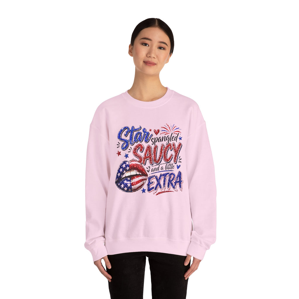Patriotic 'Star Spangled Saucy & a Little Extra' Sweatshirt