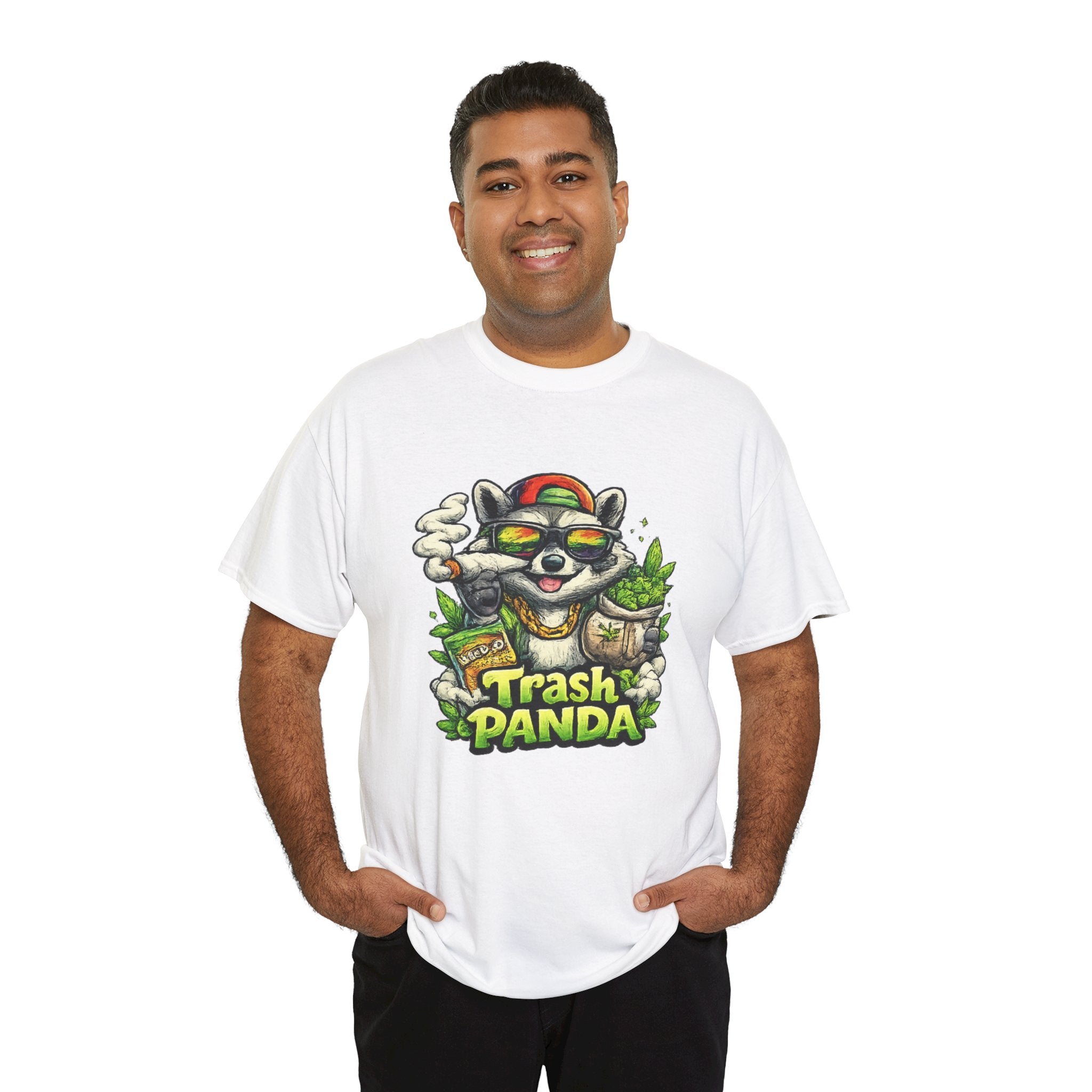 Trash Panda Graphic Tee — Funny Raccoon Streetwear Shirt