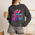 Crewneck Sweatshirt — "Men Are Like Shots" Retro Neon Cocktail Graphic