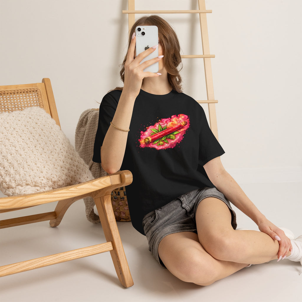 Spicy Cigar Verde Tee — Retro Chili & Cigar Graphic T-Shirt