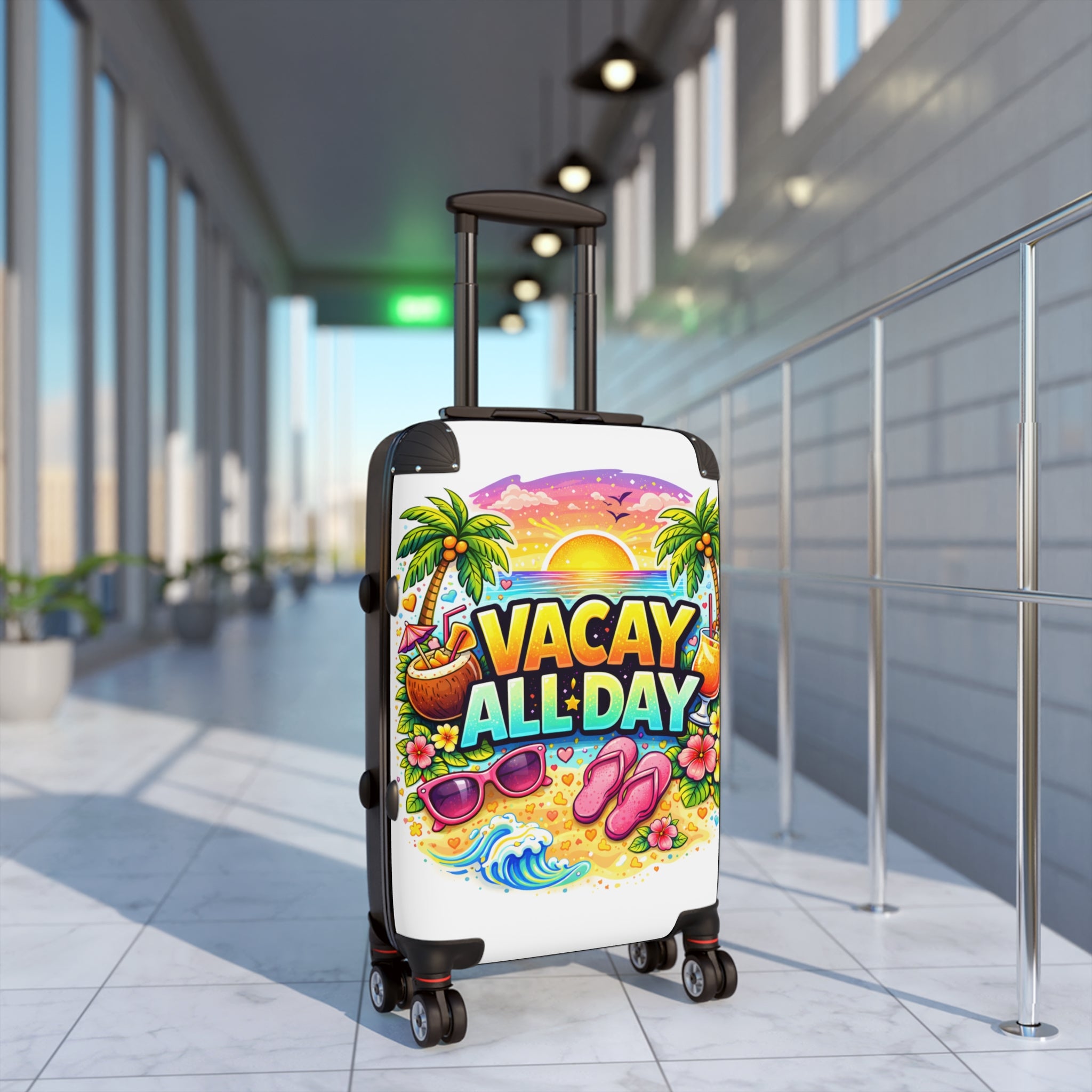 Suitcase - Vacay All Day Beach Carry-On Luggage