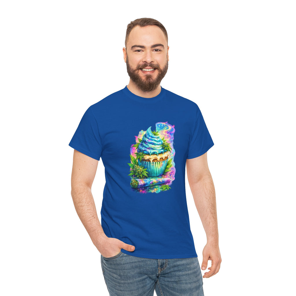 Cupcake Fantasy T-Shirt — Rainbow Psychedelic Dessert Tee