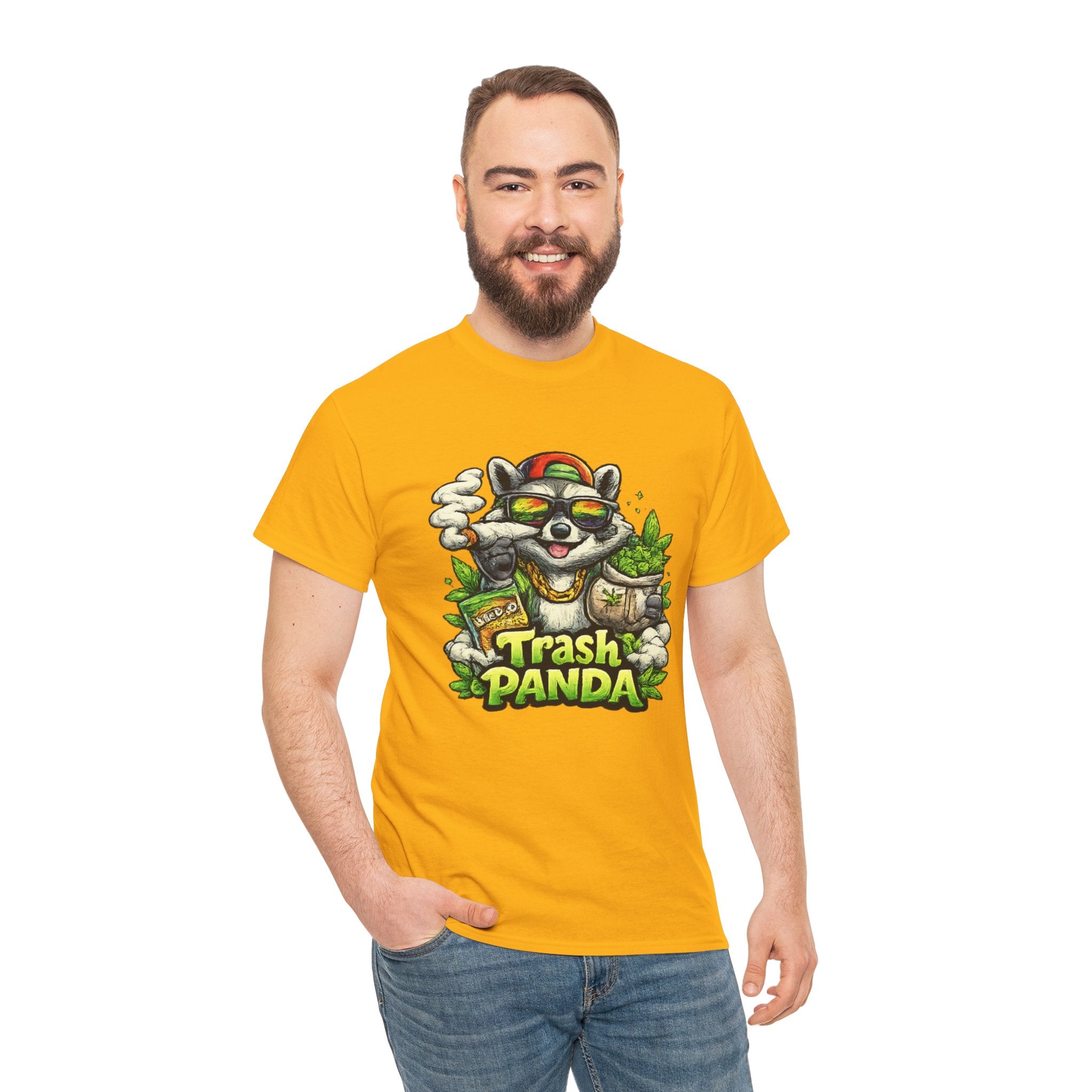 Trash Panda Graphic Tee — Funny Raccoon Streetwear Shirt