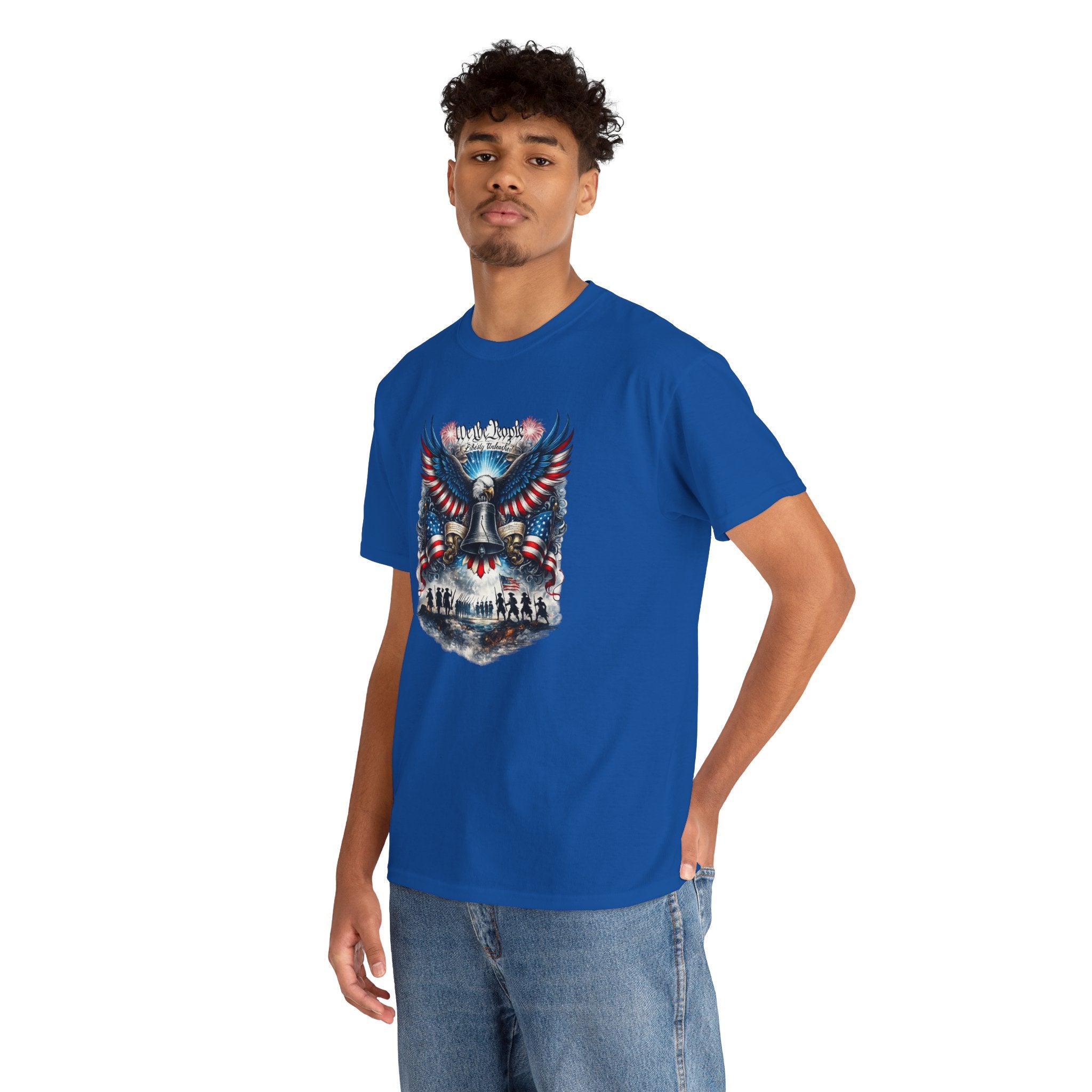 Patriotic Eagle Tee — "We the People" Liberty Bell Graphic T-Shirt