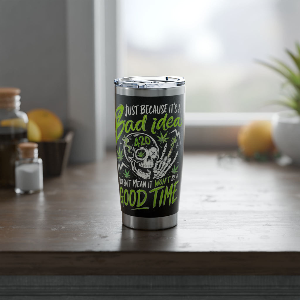 20oz Stainless Tumbler — "Being a Vagabond" Adventure Travel Insulated Cup