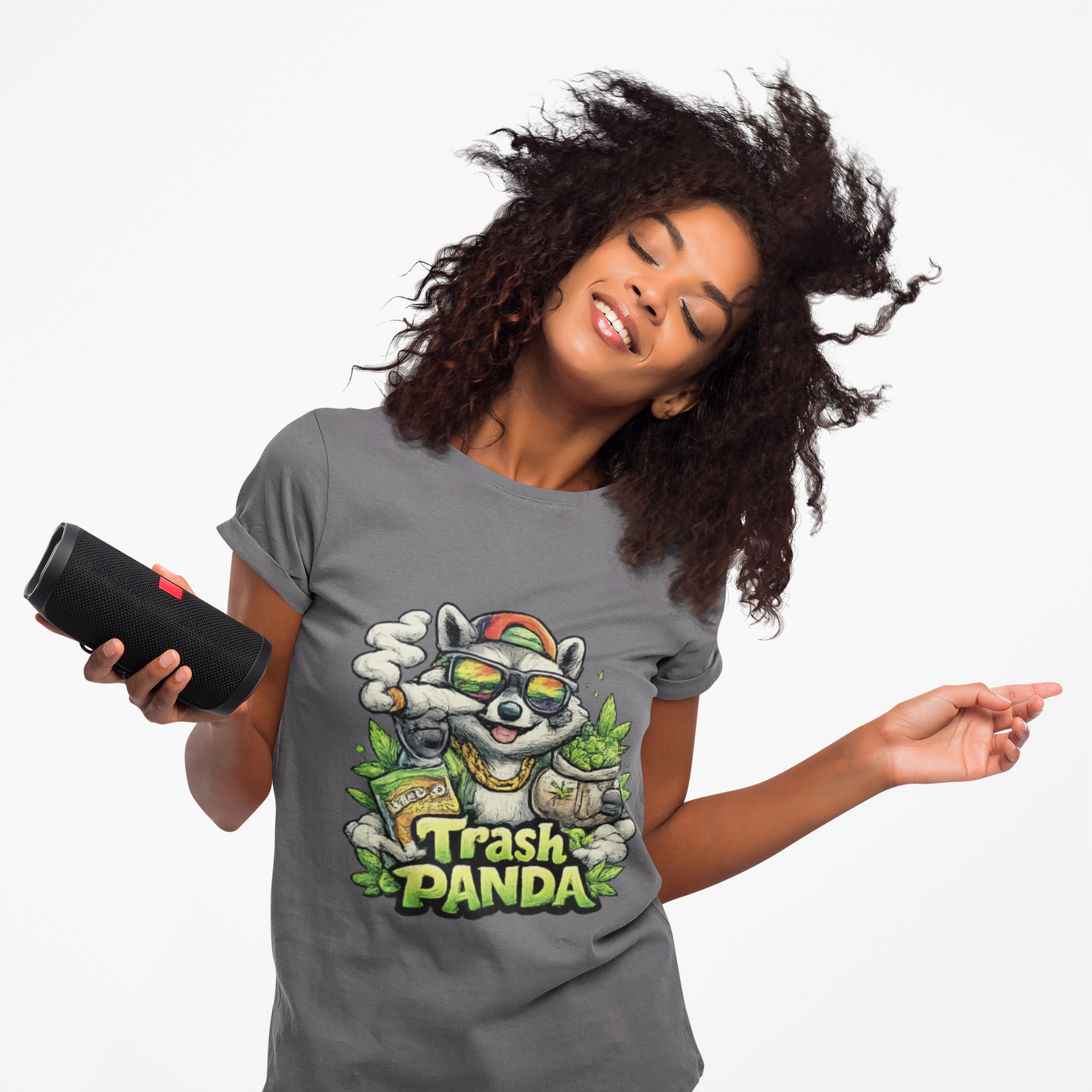 Trash Panda Graphic Tee — Funny Raccoon Streetwear Shirt