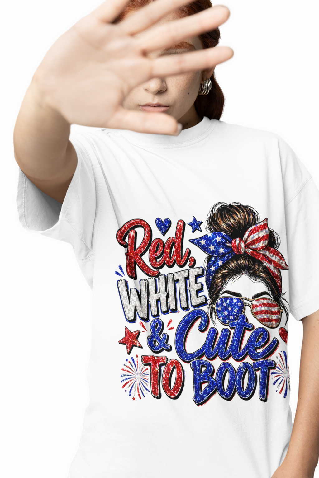 Patriotic 'Red White & Cute To Boot' Tee