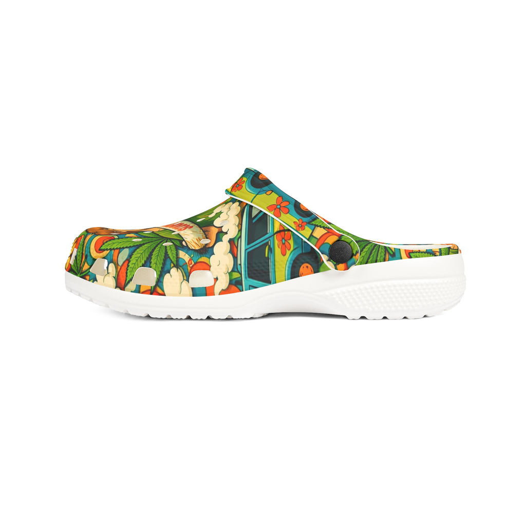 Scooby-Doo Floral EVA Clogs — Cartoon Comfort Slip-On Shoes