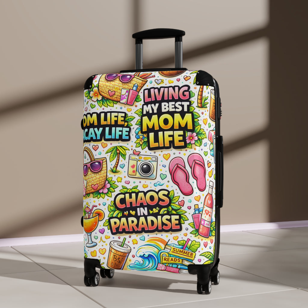 Suitcase – "Living My Best Mom Life: Chaos in Paradise" Carry-On