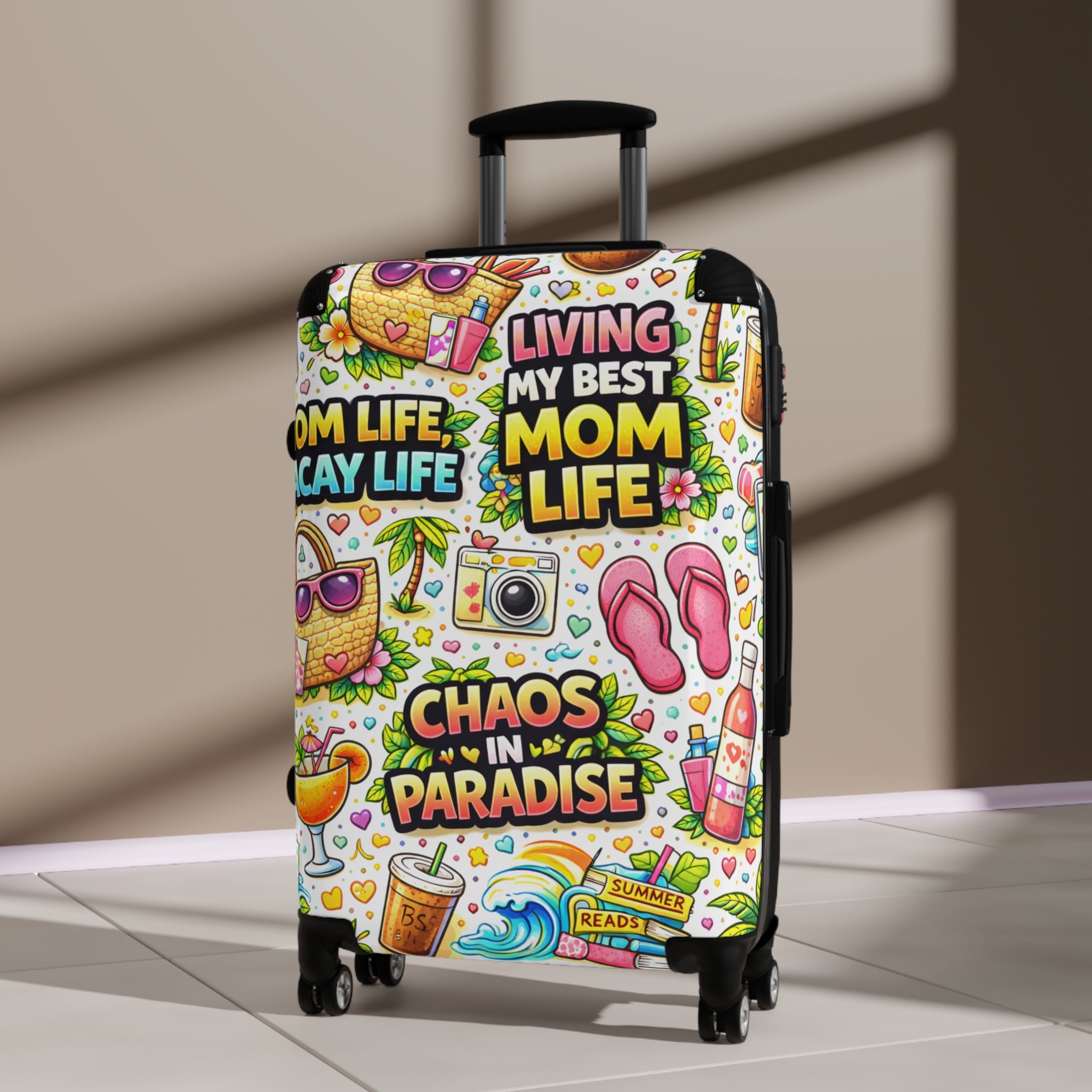 Suitcase – "Living My Best Mom Life: Chaos in Paradise" Carry-On