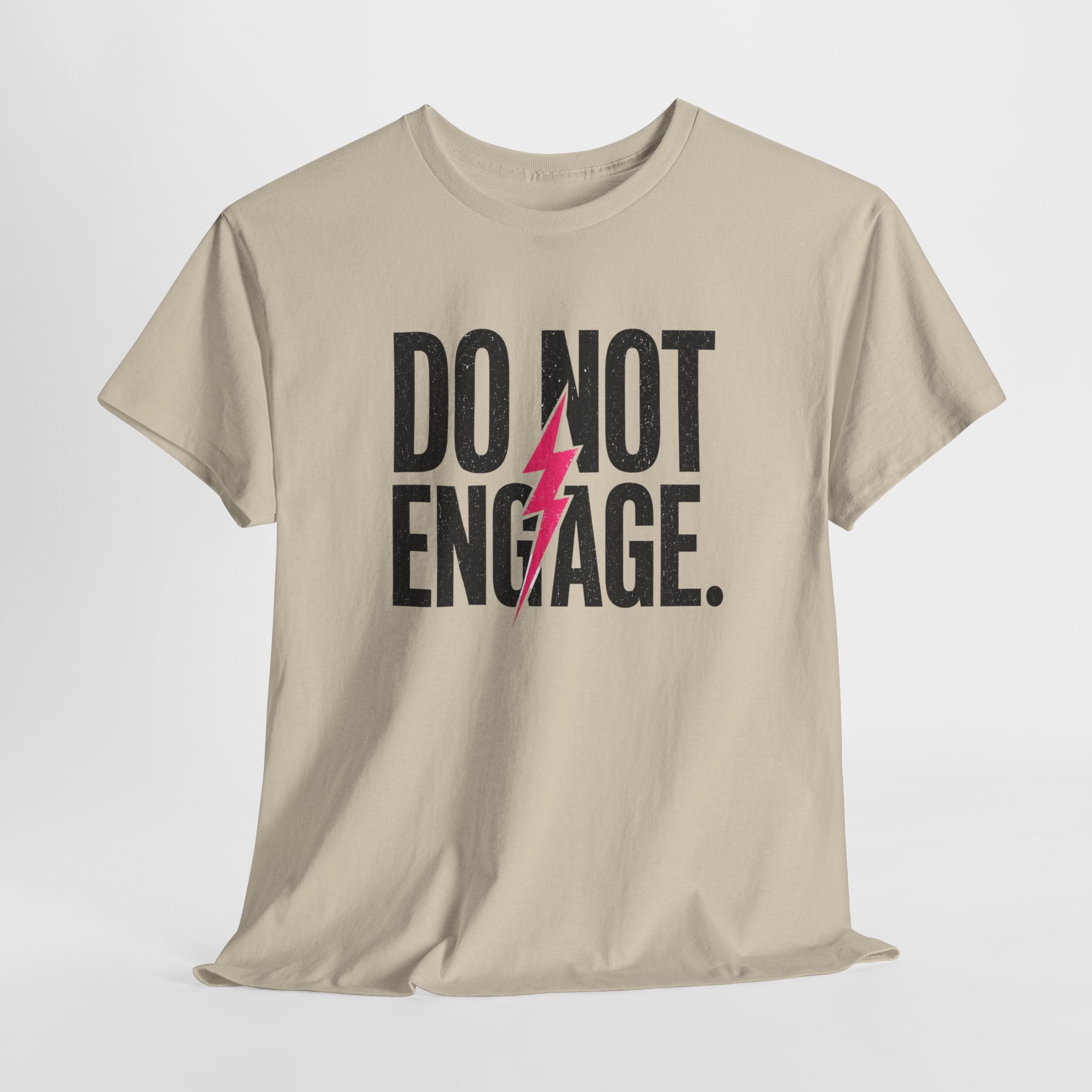 Do Not Engage Lightning Tee — Funny Bold Graphic T‑Shirt