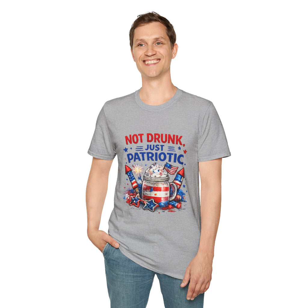 Patriotic 'Not Drunk, Just Patriotic' T-Shirt