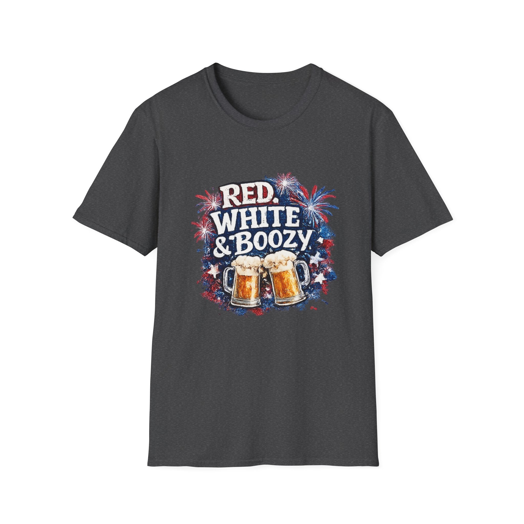 Red, White & Boozy Beer T-Shirt — Patriotic 4th of July Party Tee
