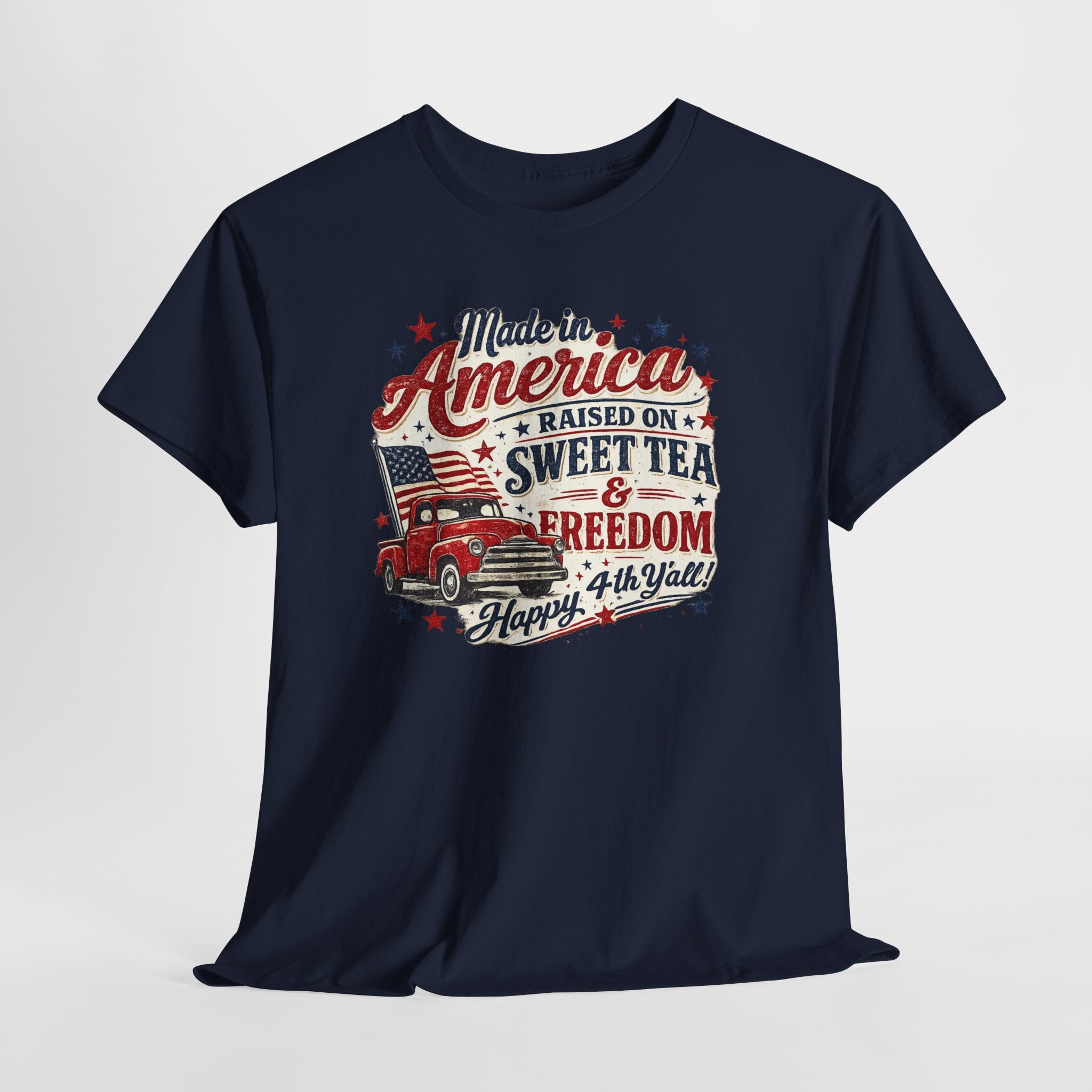 Made in America Sweet Tea & Freedom T-Shirt — 4th of July Patriotic Tee