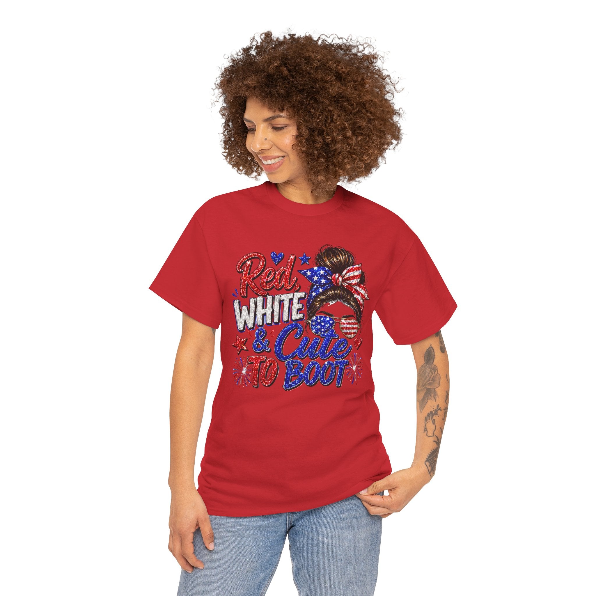 Patriotic 'Red White & Cute To Boot' Tee