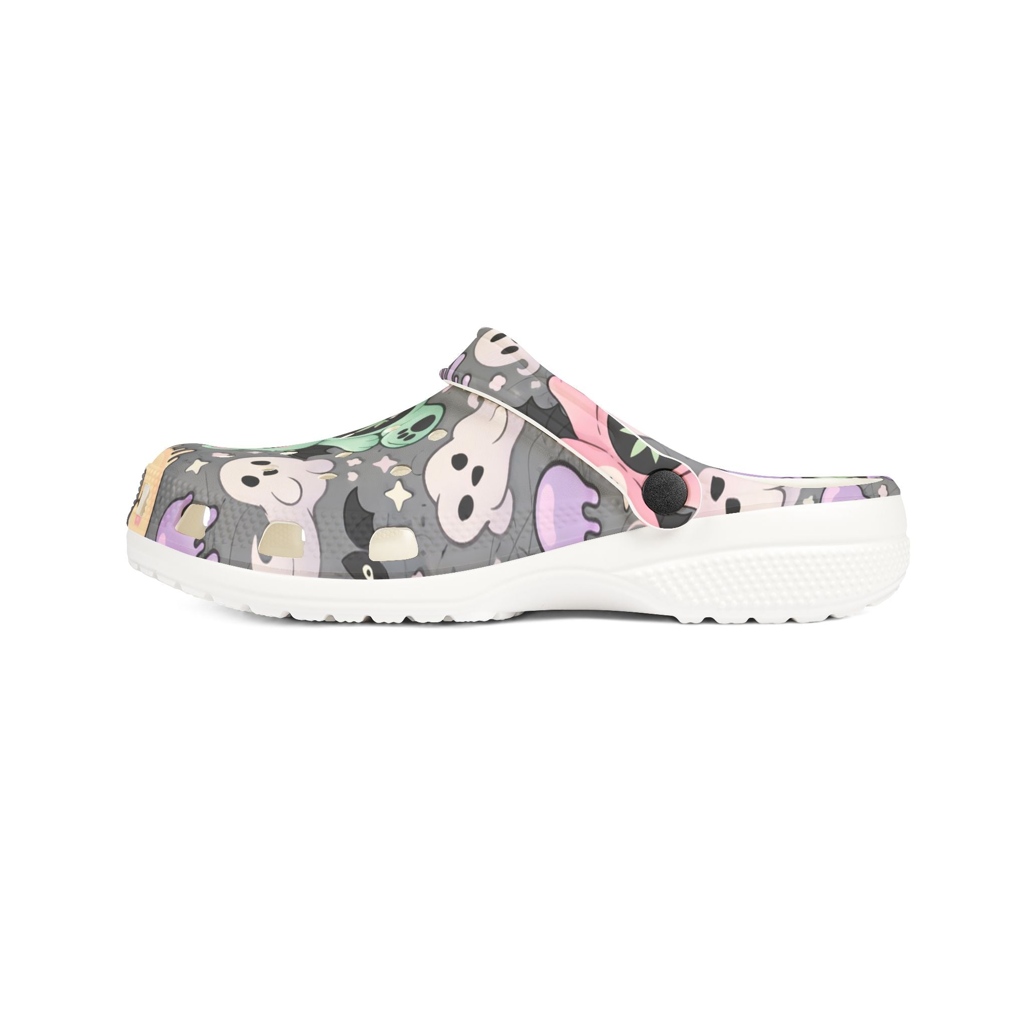 Cute Green Bear Cannabis Print Clogs - EVA Foam Slip-On Shoes
