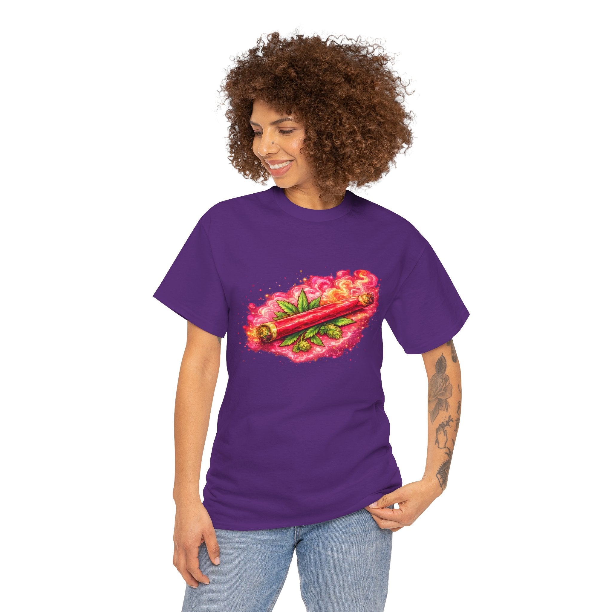 Spicy Cigar Verde Tee — Retro Chili & Cigar Graphic T-Shirt