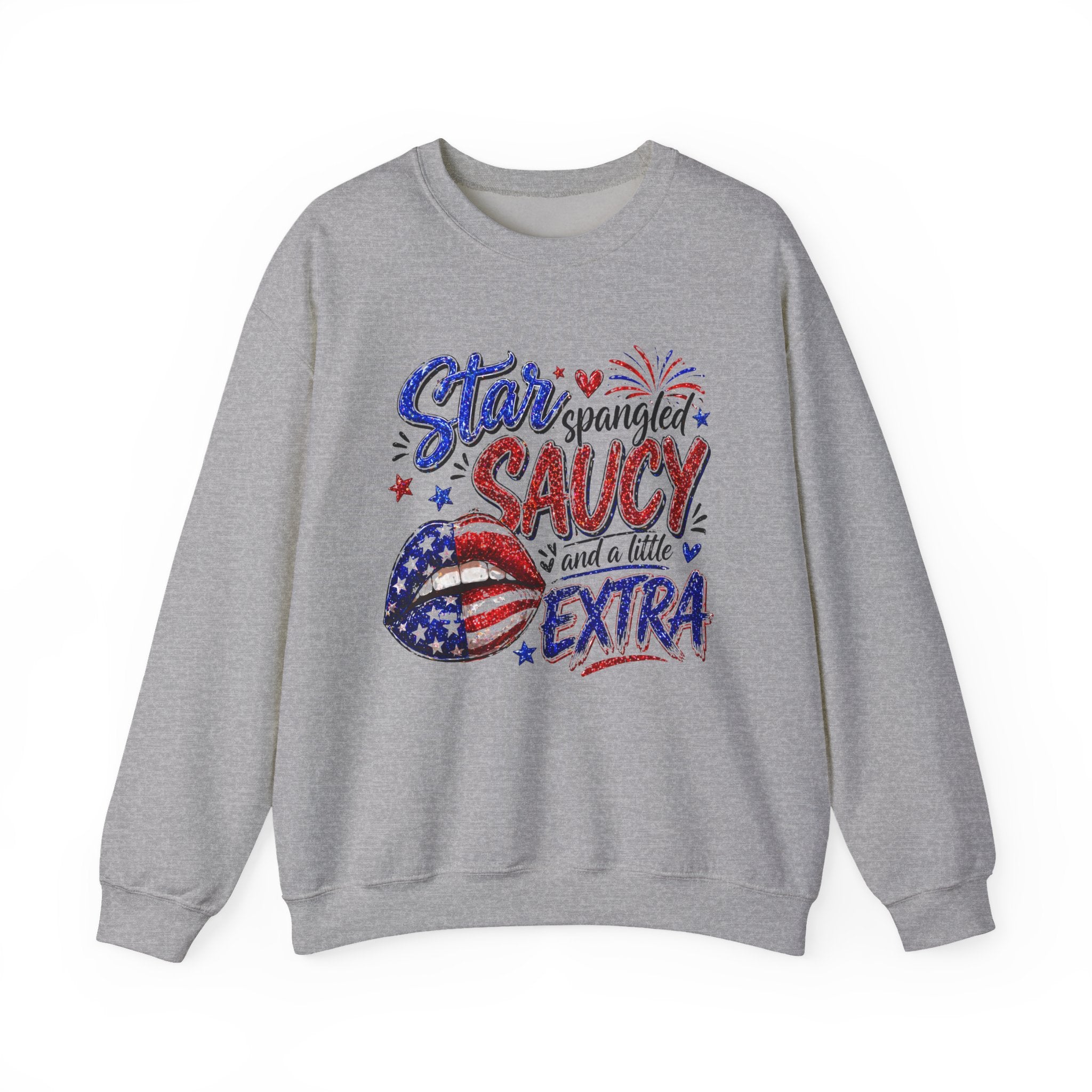 Patriotic 'Star Spangled Saucy & a Little Extra' Sweatshirt