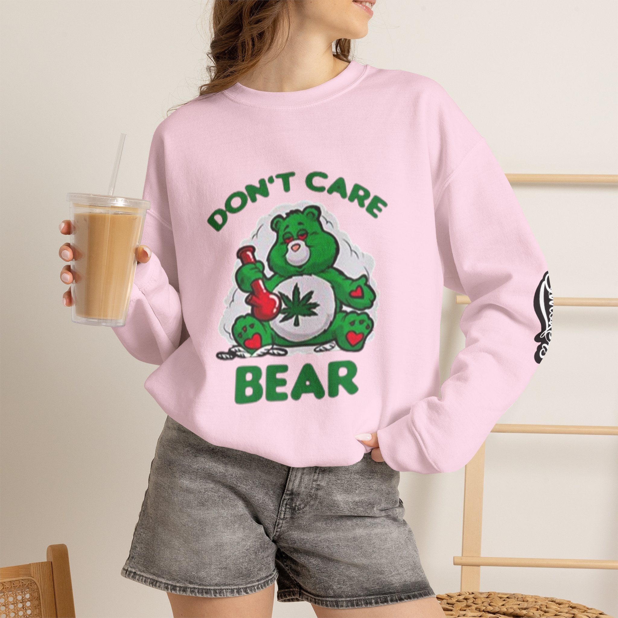 I Don't Care Bear Sweatshirt — Funny Graphic Crewneck