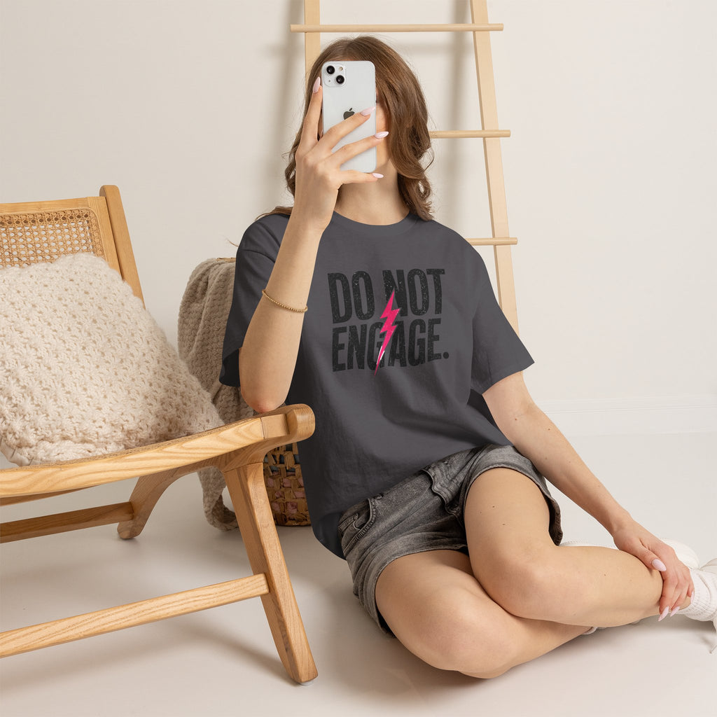 Do Not Engage Lightning Tee — Funny Bold Graphic T‑Shirt