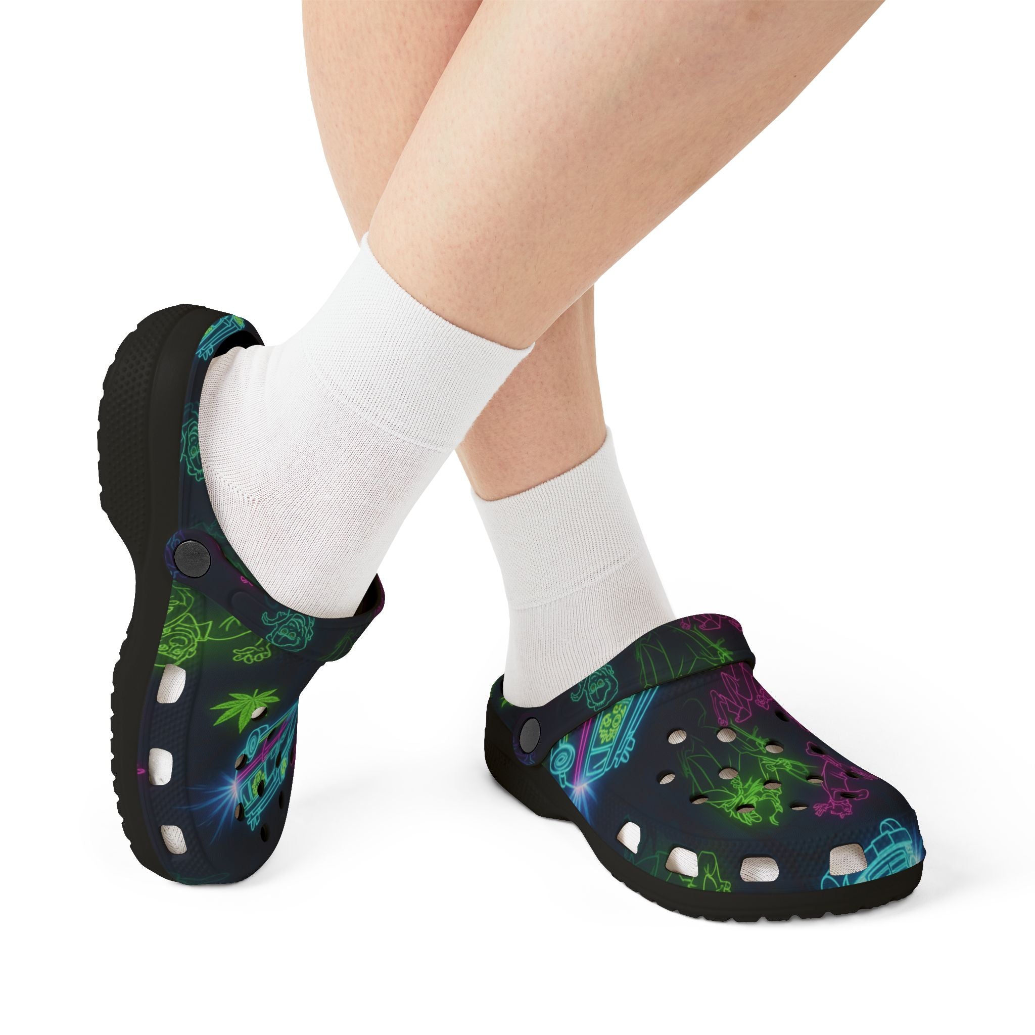 Neon Beach Party Clogs — EVA Foam Garden Shoes