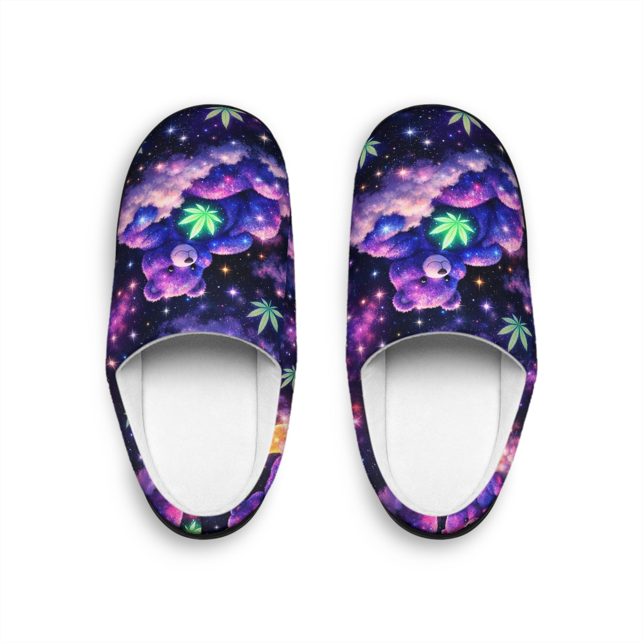 Galaxy Moon Floral Women’s Indoor Slippers